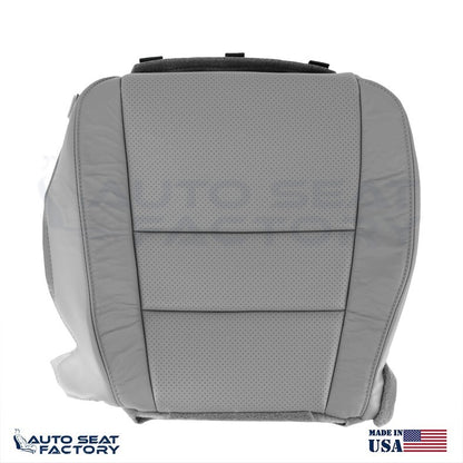 Fits 2007 - 2014 Honda Ridgeline Front Bottom Perforated Gray Vinyl Seat Covers - OEM-Style Replacement Seat Cover