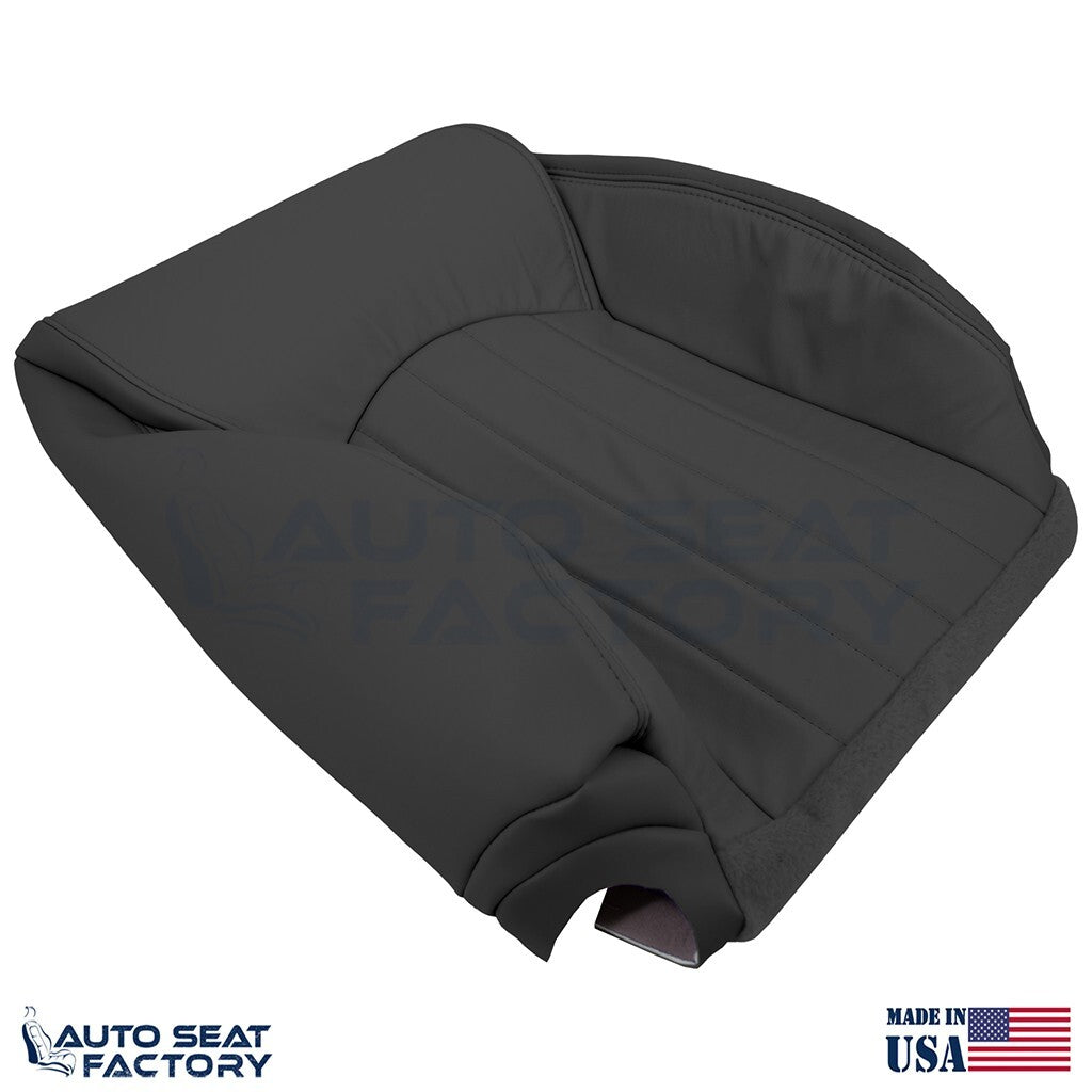 2014 - 2017 Fits Infiniti QX50 PASSENGER Side Top Black Leather Seat Cover - OEM-Style Replacement Seat Cover