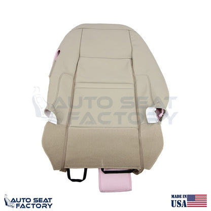 Fits 2013 - 2017 Ford Edge Titanium Perf. Driver Top Bottom Tan Vinyl Seat Cover - OEM-Style Replacement Seat Cover