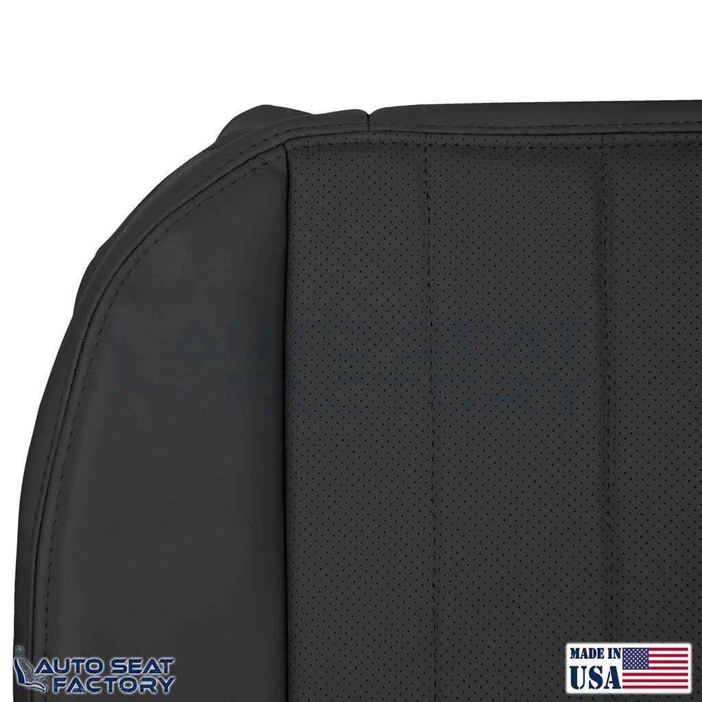 2003 - 2006 Fits Lincoln LS PASSENGER Bottom Black Vinyl Seat Cover, Perforated - OEM-Style Replacement Seat Cover