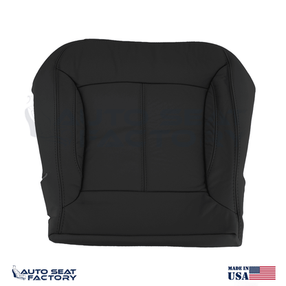 For 2010 - 2013 Buick LaCrosse Left & Right Bottom SOLID Blk Leather Seat Covers - OEM-Style Replacement Seat Cover