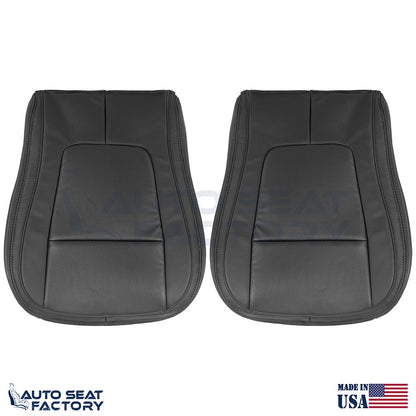 2009 - 2015 Fits Jaguar XF X2 Lower LEFT & RIGHT Black Vinyl Seat Covers, Perf - OEM-Style Replacement Seat Cover