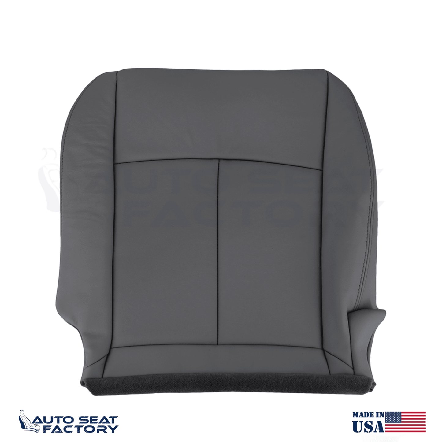 2014 - 2020 Fits Infiniti Q50 Driver Black Vinyl SOLID Seat Covers 2PCS - OEM-Style Replacement Seat Cover