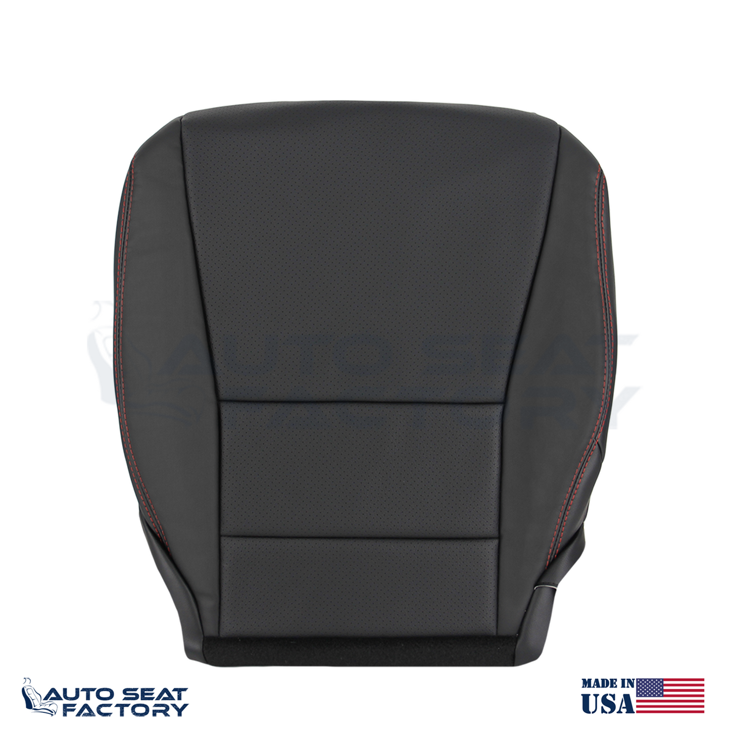 Vinyl Driver Side Bottom Seat Cover Perforated Fits 2013 - 2017 Honda Accord - OEM-Style Replacement Seat Cover