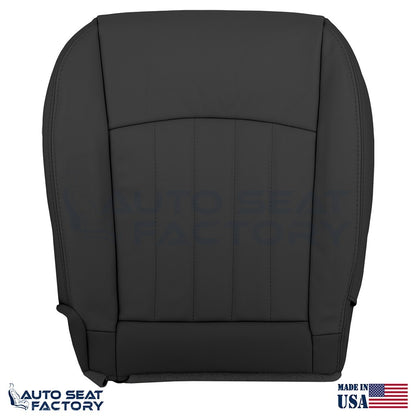 2014 - 2017 Fits Infiniti QX50 Driver Top & Bottom Black Vinyl Seat Covers - OEM-Style Replacement Seat Cover