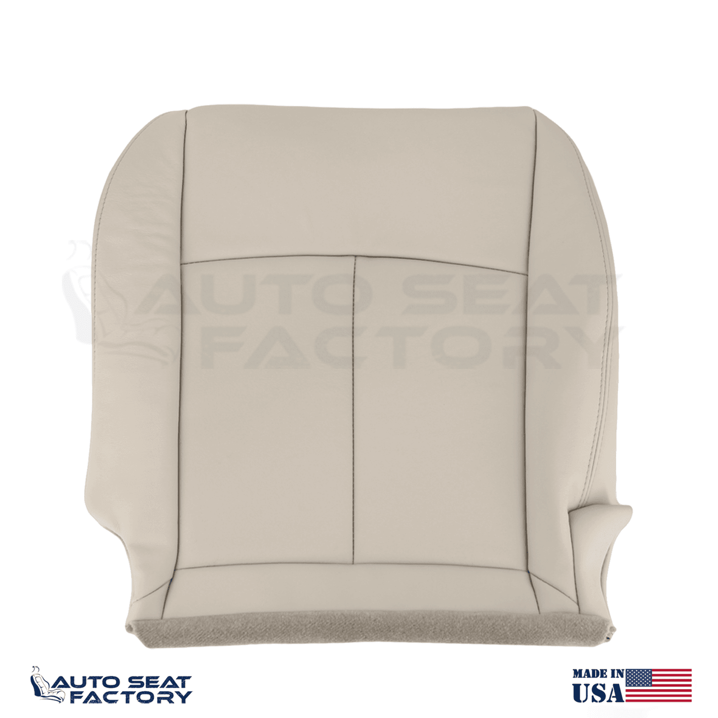 2014 - 2020 Fits Infiniti Q50 Lower Left & Right Wheat Leather SOLID Seat Covers - OEM-Style Replacement Seat Cover
