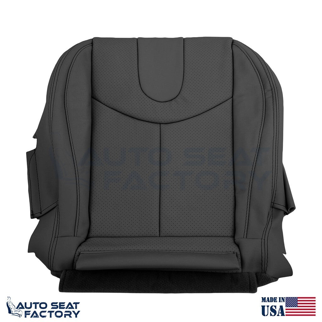 2009 - 2013 Fits Infiniti G37 CONVERTIBLE Bottom Black Vinyl Seat Cover, Perf. - OEM-Style Replacement Seat Cover