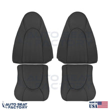 Replacement 1997 - 2000 Jaguar XK8 Driver & Passenger Black Leather Seat Covers - OEM-Style Replacement Seat Cover