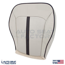 2011 -2015 Fits Lincoln MKX RIGHT Bottom Ceramic/black Vinyl Seat Cover, Perf - OEM-Style Replacement Seat Cover