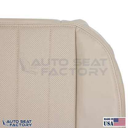 2005 2006 Fits Lincoln LS LEFT & RIGHT Camel Tan Leather Seat Cover, Perforated - OEM-Style Replacement Seat Cover