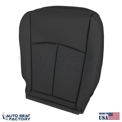 2014 - 2020 Fits Infiniti Q50 LEFT & RIGHT Bottom Black Vinyl Seat Covers, PERF. - OEM-Style Replacement Seat Cover