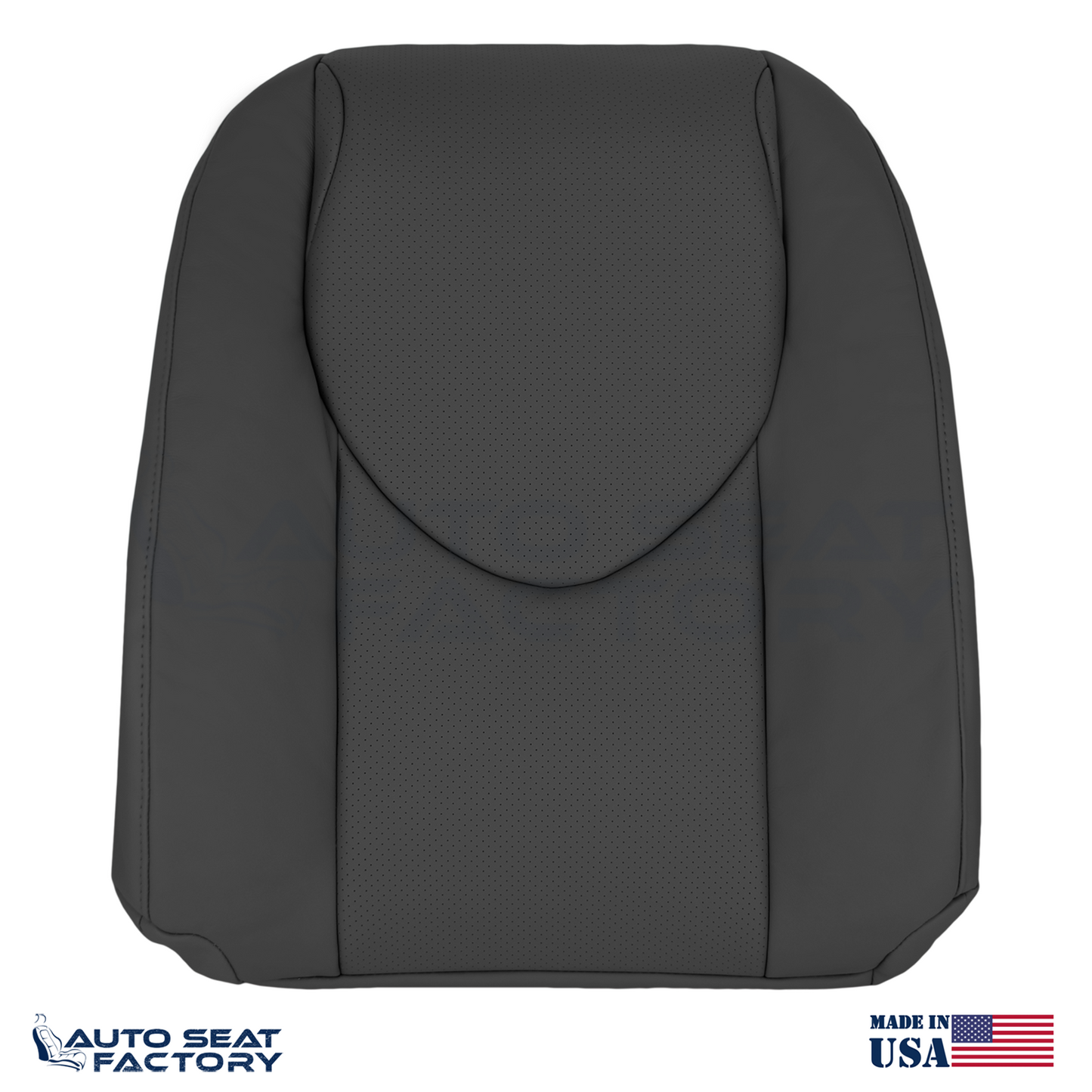 2006 -2012 Fits Toyota RAV4 Perforated LEFT & RIGHT Black Vinyl Seat Covers 4PCS - OEM-Style Replacement Seat Cover