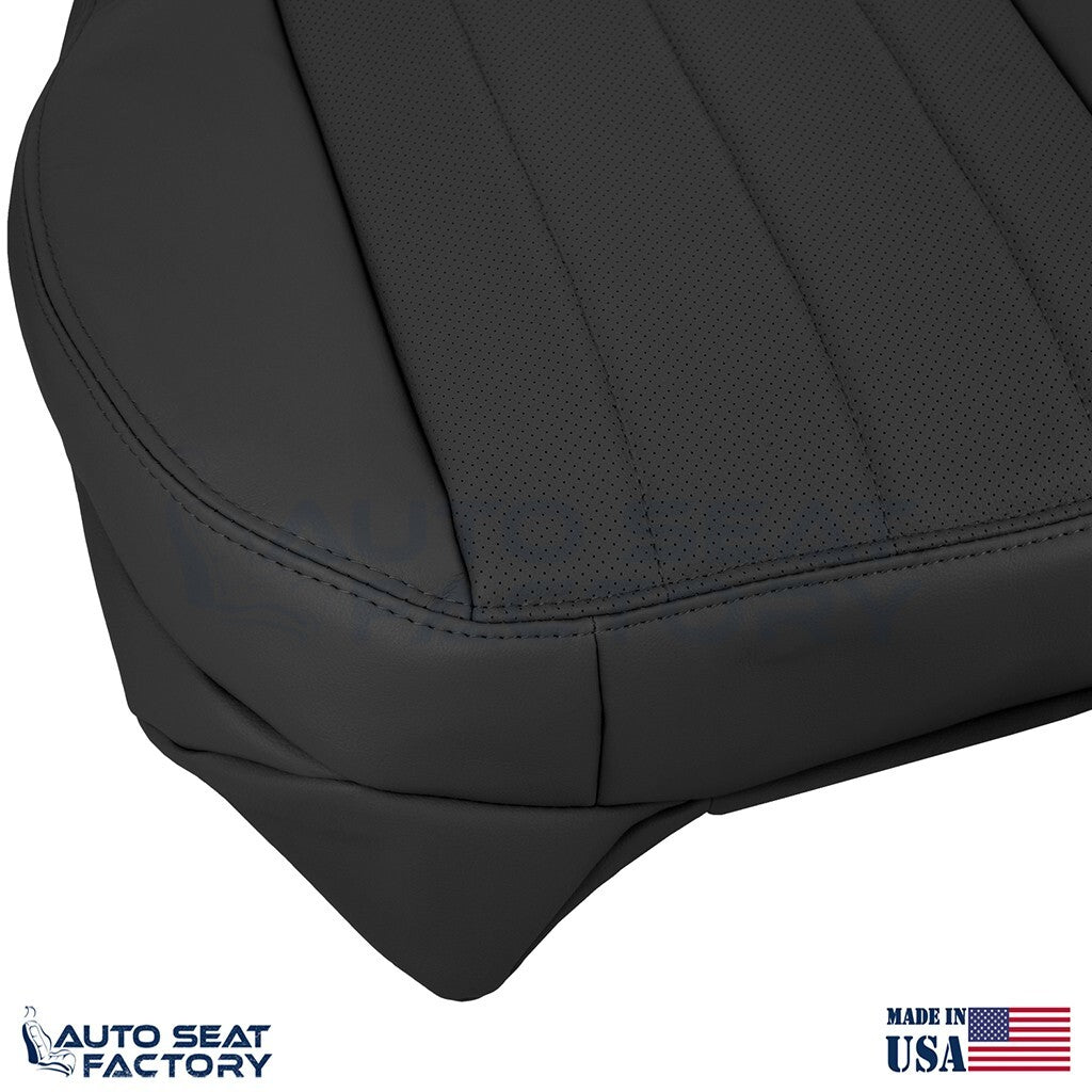 2003 - 2006 Fits Lincoln LS PASSENGER Bottom Black Vinyl Seat Cover, Perforated - OEM-Style Replacement Seat Cover