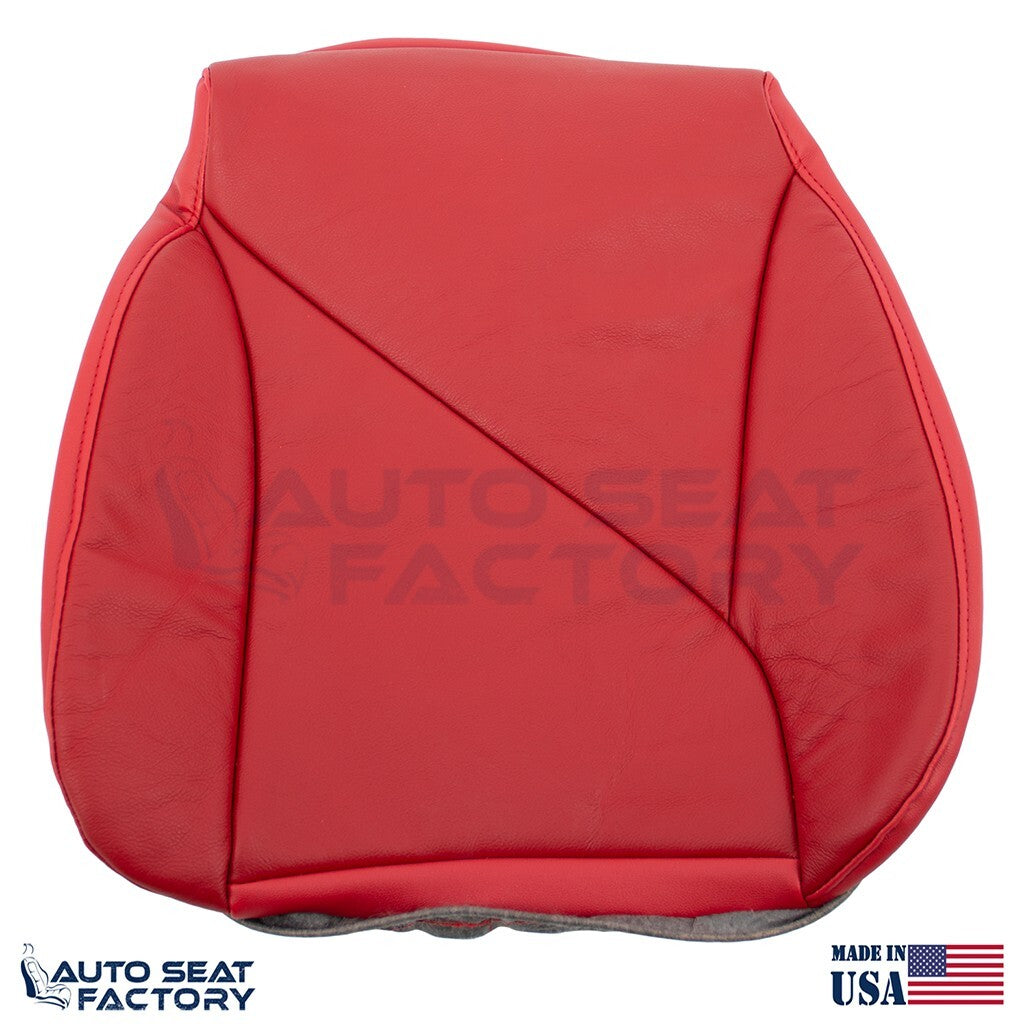 1995 Fits Chevy Corvette Driver & Passenger Bottoms Red Leather Seat Covers - OEM-Style Replacement Seat Cover
