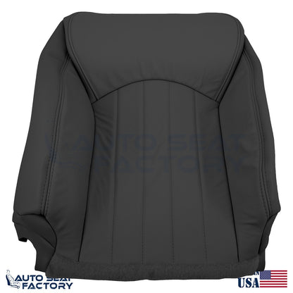 2014 - 2017 Fits Infiniti QX50 PASSENGER Top & Bottom Black Leather Seat Covers - OEM-Style Replacement Seat Cover