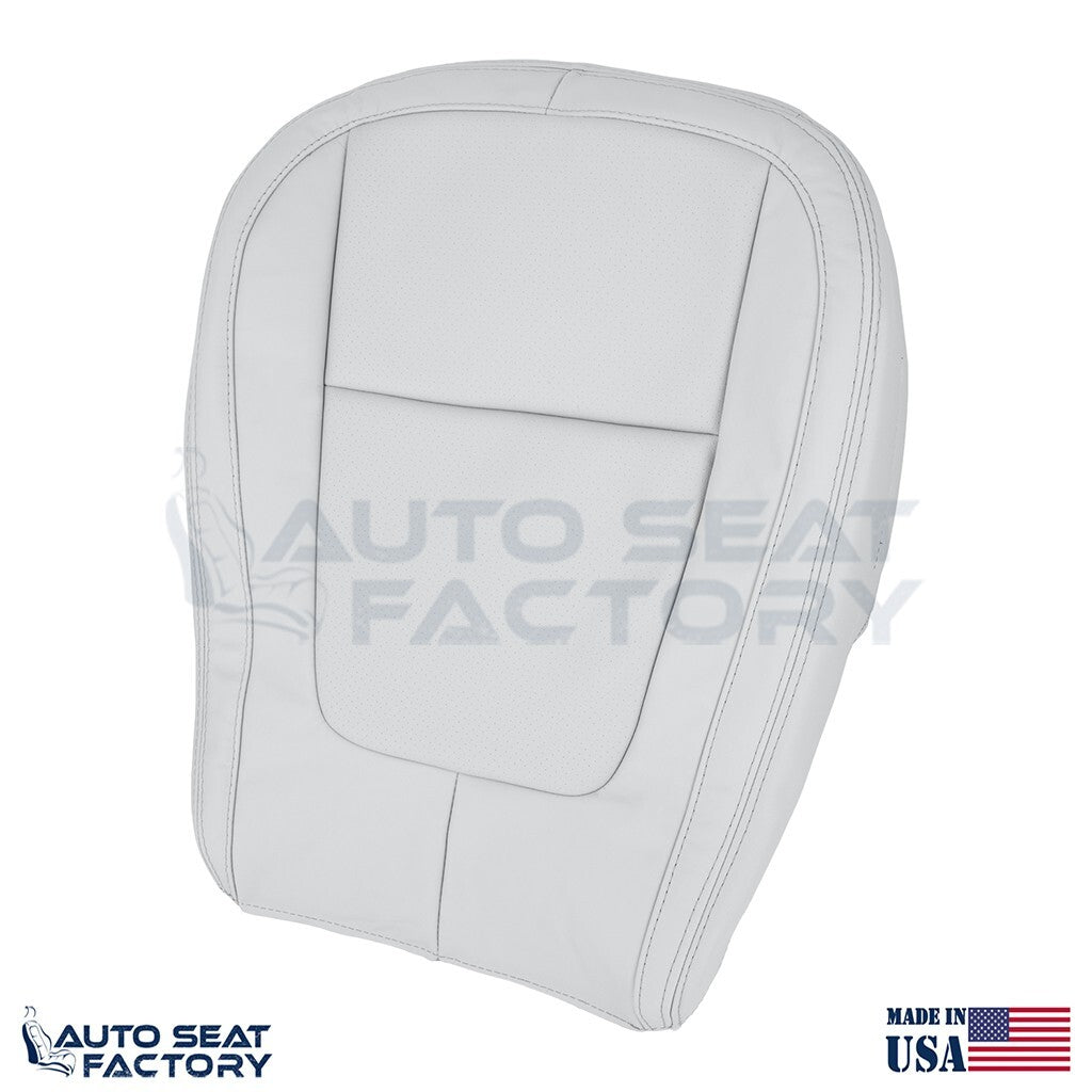 2009 - 2015 Fits Jaguar XF X2 Driver Bottom Gray Vinyl Seat Cover, Perforated - OEM-Style Replacement Seat Cover