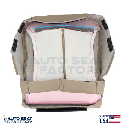 Fits 2010 - 2013 Buick LaCrosse RIGHT Top & Bottom Tan Vinyl Seat Covers, Perf. - OEM-Style Replacement Seat Cover