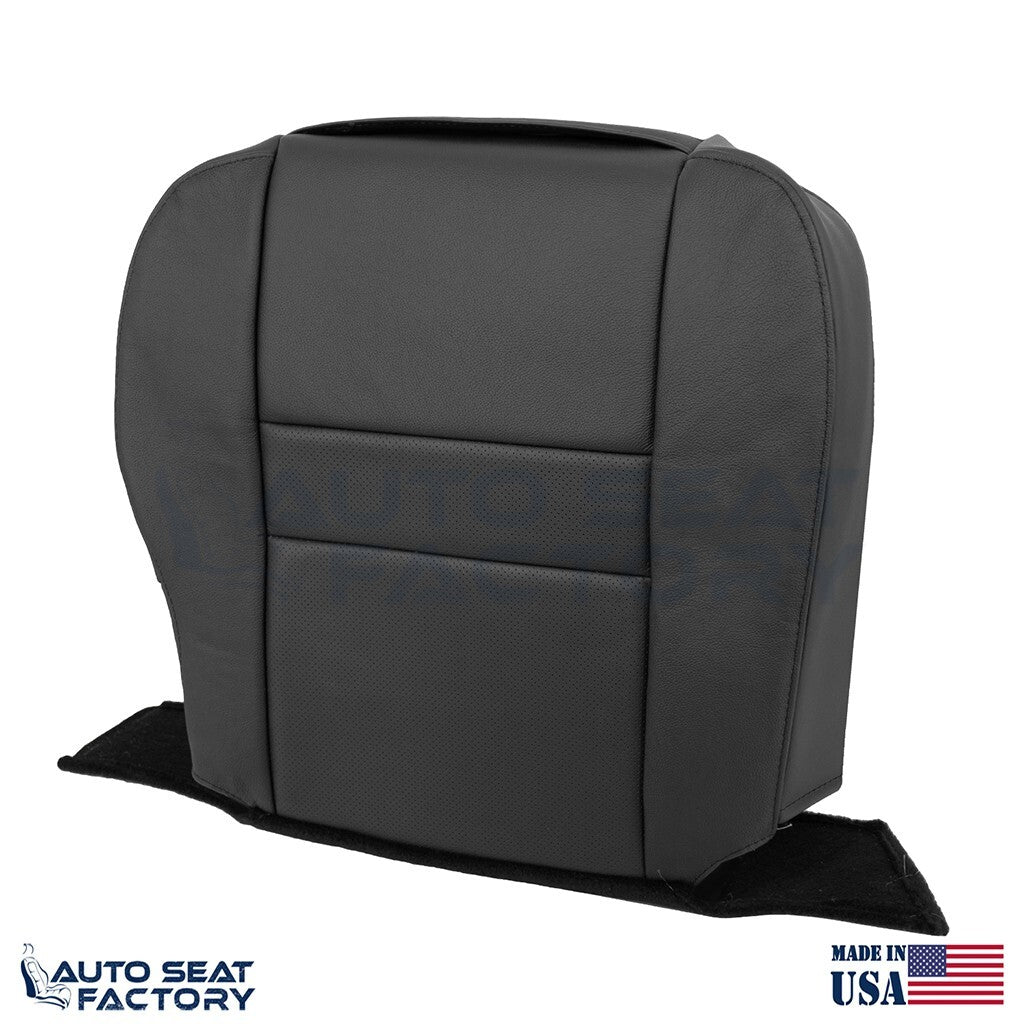 Fits 2006 2007 Chevy Monte Carlo PASSENGER Driver Perf. Black Vinyl Seat Cover - OEM-Style Replacement Seat Cover
