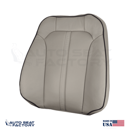 2011 -2015 Lincoln MKX Perforated PASSENGER Top Med Light Stone Vinyl Seat Cover - OEM-Style Replacement Seat Cover