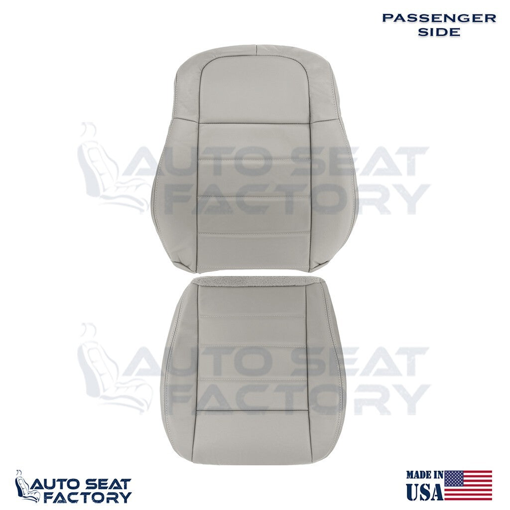 Fits 2006 - 2008 Dodge Magnum PASSENGER Top & Bottom Graystone Vinyl Seat Covers - OEM-Style Replacement Seat Cover