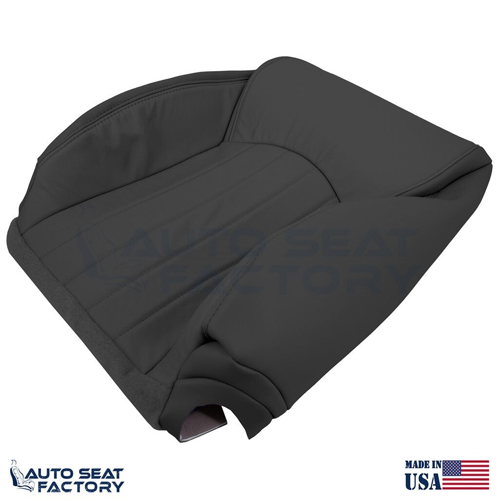 2014 - 2017 Fits Infiniti QX50 Driver Side Top Black Leather Seat Cover - OEM-Style Replacement Seat Cover