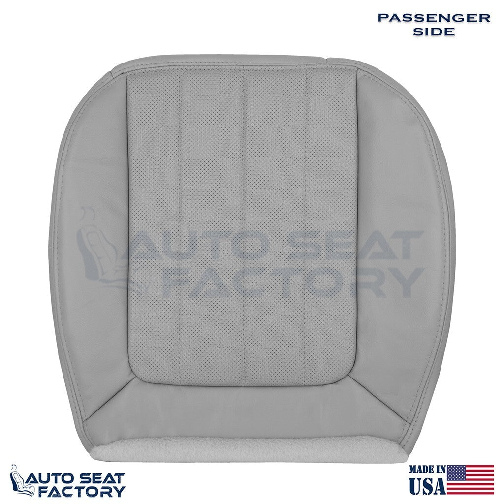 2003 Fits Lincoln LS RIGHT Bottom Med. Ash Leather Seat Cover, Perforated - OEM-Style Replacement Seat Cover