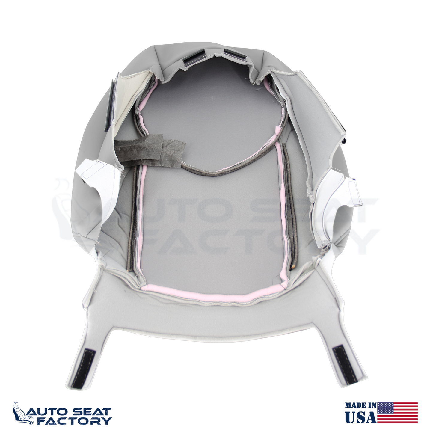 2006 - 2012 Fits Toyota RAV4 Perforated LEFT & RIGHT Gray Vinyl Seat Covers 4PCS - OEM-Style Replacement Seat Cover