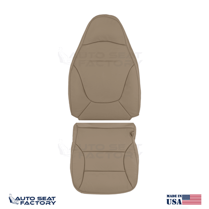 Fits 1997 - 2001 Ford Expedition Front Bucket Tan Vinyl Replacement Seat Covers - OEM-Style Replacement Seat Cover