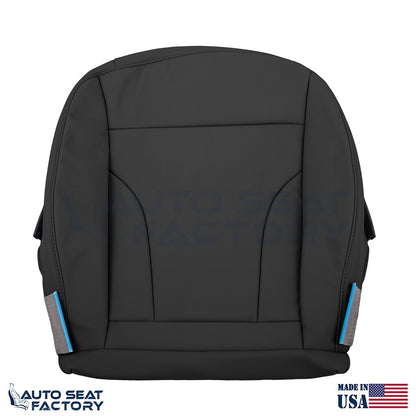 Replacement 2013 - 2017 Fits Audi Q5 PASSENGER Bottom Black Leather Seat Cover - OEM-Style Replacement Seat Cover