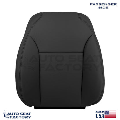 Fits 2004 - 2009 Saab 9-3 CONVERTIBLE Driver Passenger Black Vinyl Seat Covers - OEM-Style Replacement Seat Cover