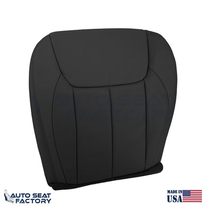 Fits 2006 - 2011 Cadillac DTS Driver Bottom Black Vinyl Seat Cover, Perf. - OEM-Style Replacement Seat Cover