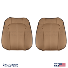 2011 - 2015 Lincoln MKX Perforated Left & Right Top Canyon Vinyl Seat Covers - OEM-Style Replacement Seat Cover