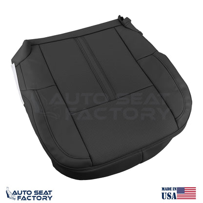 Fits 2009 - 2012 Lincoln MKS Bottom PASSENGER Black Vinyl Seat Cover, Perforated - OEM-Style Replacement Seat Cover