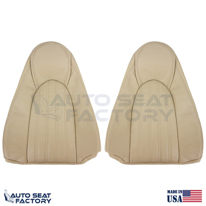 Replacement 1997 - 2000 Jaguar XK8 Driver & Passenger Top Leather Seat Covers - OEM-Style Replacement Seat Cover
