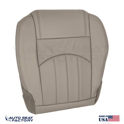 Fits 2013 - 2017 GMC Acadia Perforated Left & Right Bottom Dune Vinyl Seat Cover - OEM-Style Replacement Seat Cover