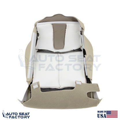 2009 - 2013 Fits Infiniti G37 Coupe Front 2PC Bottom Tan Vinyl Seat Cover, Perf. - OEM-Style Replacement Seat Cover