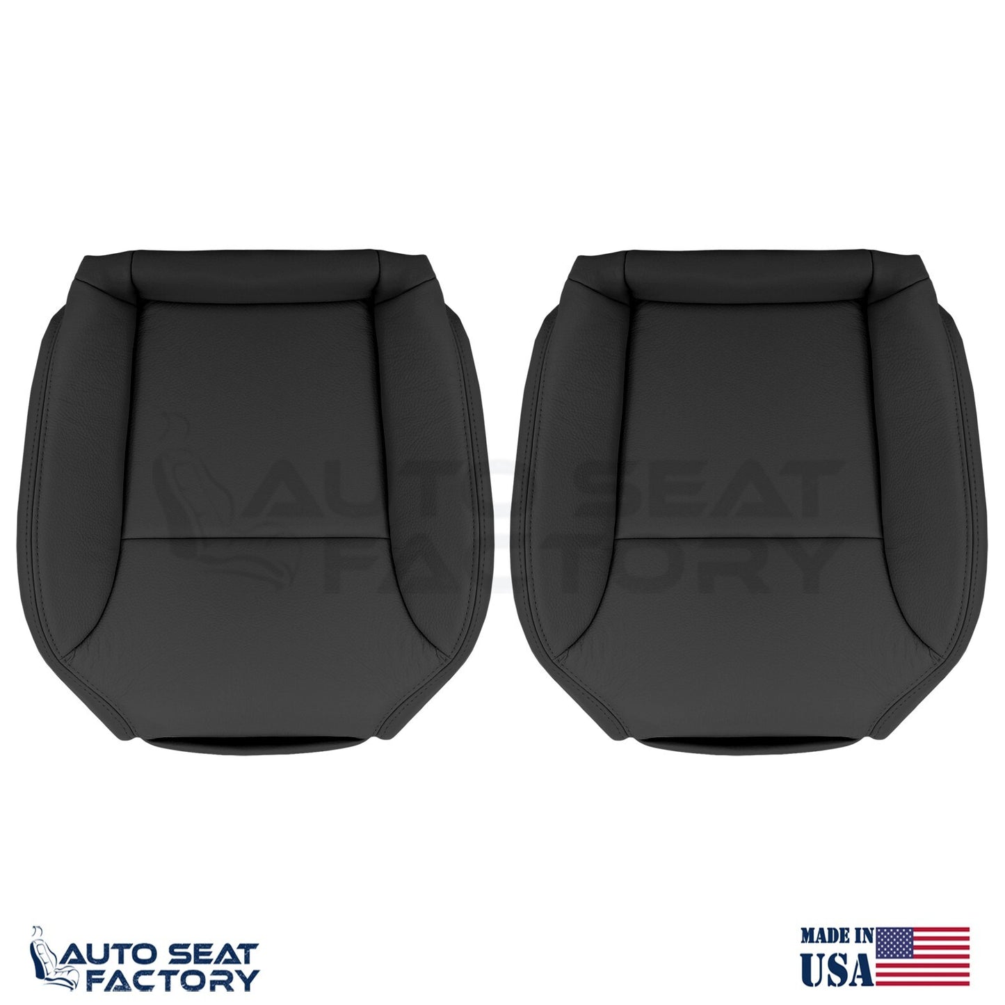Replacement Bottom Black Vinyl Seat Covers Fit 2004 - 2009 Saab 9-3 CONVERTIBLE - OEM-Style Replacement Seat Cover