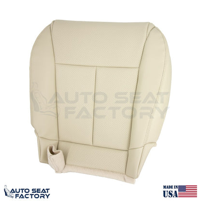 2006 - 2010 Fits Infiniti M45 M35 Front Top & Bottom Wheat Leather Covers, Perf. - OEM-Style Replacement Seat Cover