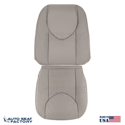 2006 - 2008 Fits Toyota RAV4 Front Left Right Taupe Leather Seat Covers, Perf. - OEM-Style Replacement Seat Cover