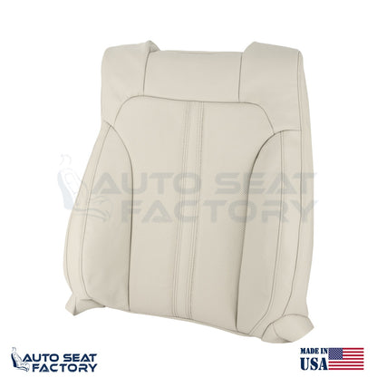 Fits 2009 - 2012 Lincoln MKS Driver Top Lt. Camel Vinyl Seat Cover, Perforated - OEM-Style Replacement Seat Cover