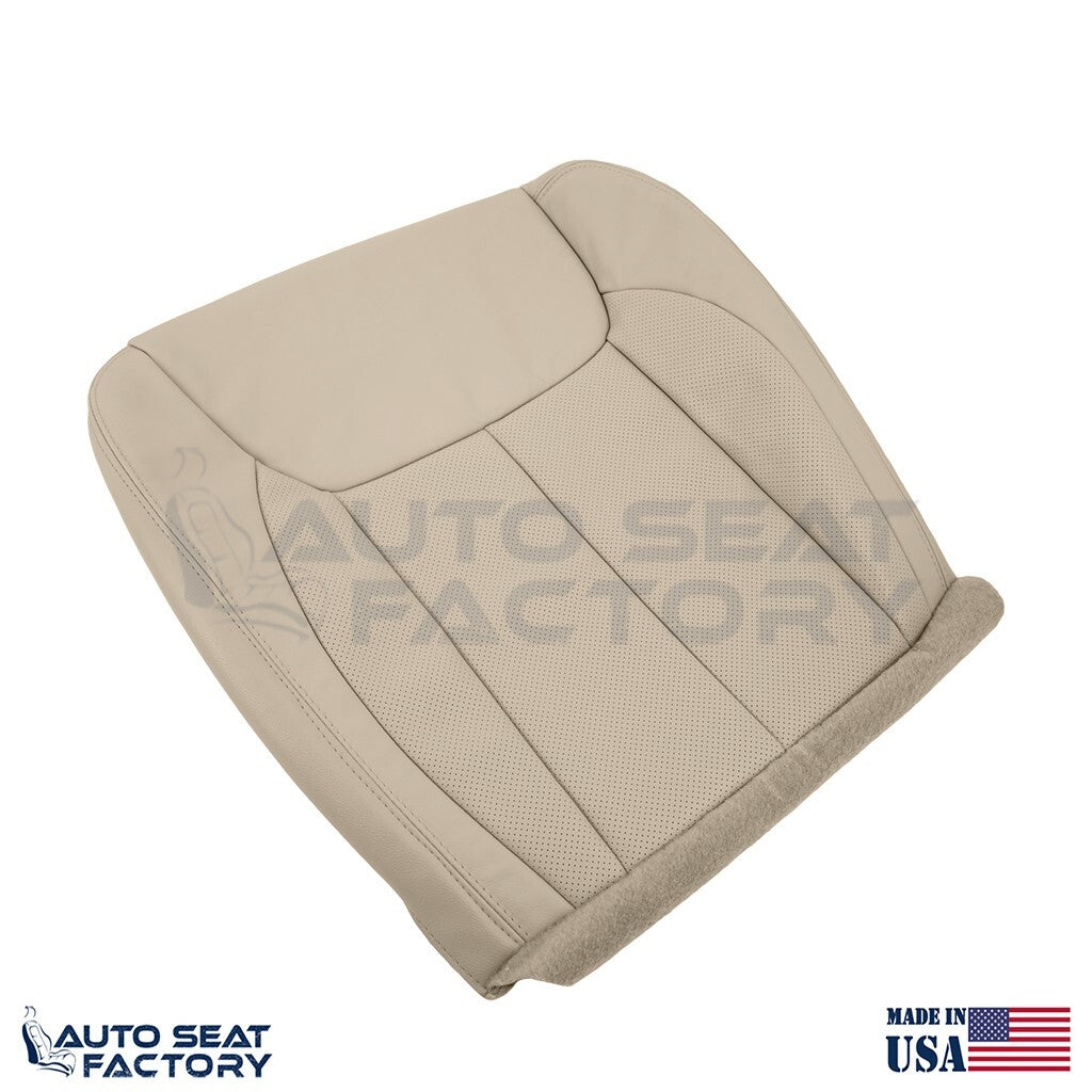 Fits 2006 - 2011 Cadillac DTS Driver Bottom Cashmere Vinyl Seat Cover, Perf. - OEM-Style Replacement Seat Cover