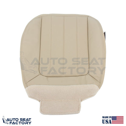 2003 - 2006 Fits Lincoln LS Driver Bottom Med Lt Stone Vinyl Seat Cover, Perf. - OEM-Style Replacement Seat Cover