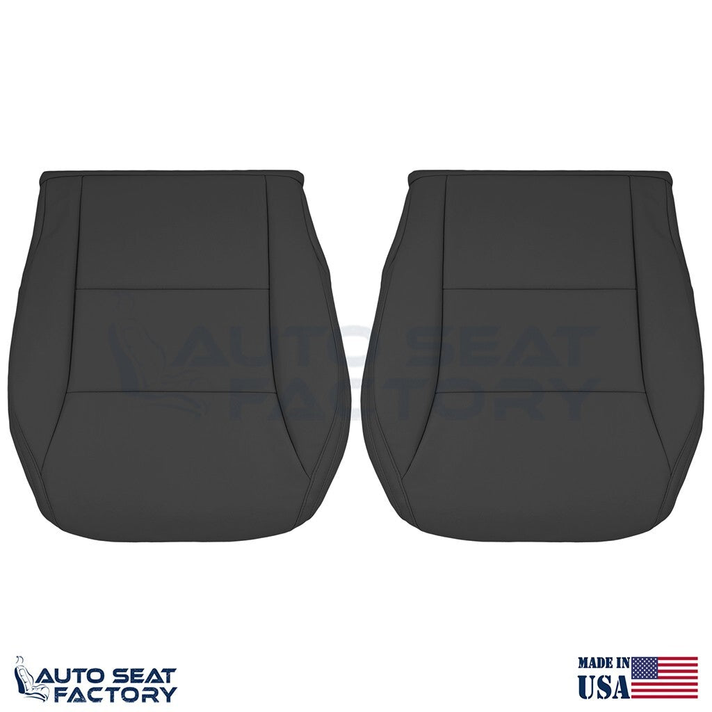 Fits 2014 2015 Mercedes Benz CLA Driver & Passenger Bottom Blk Vinyl Seat Cover - OEM-Style Replacement Seat Cover