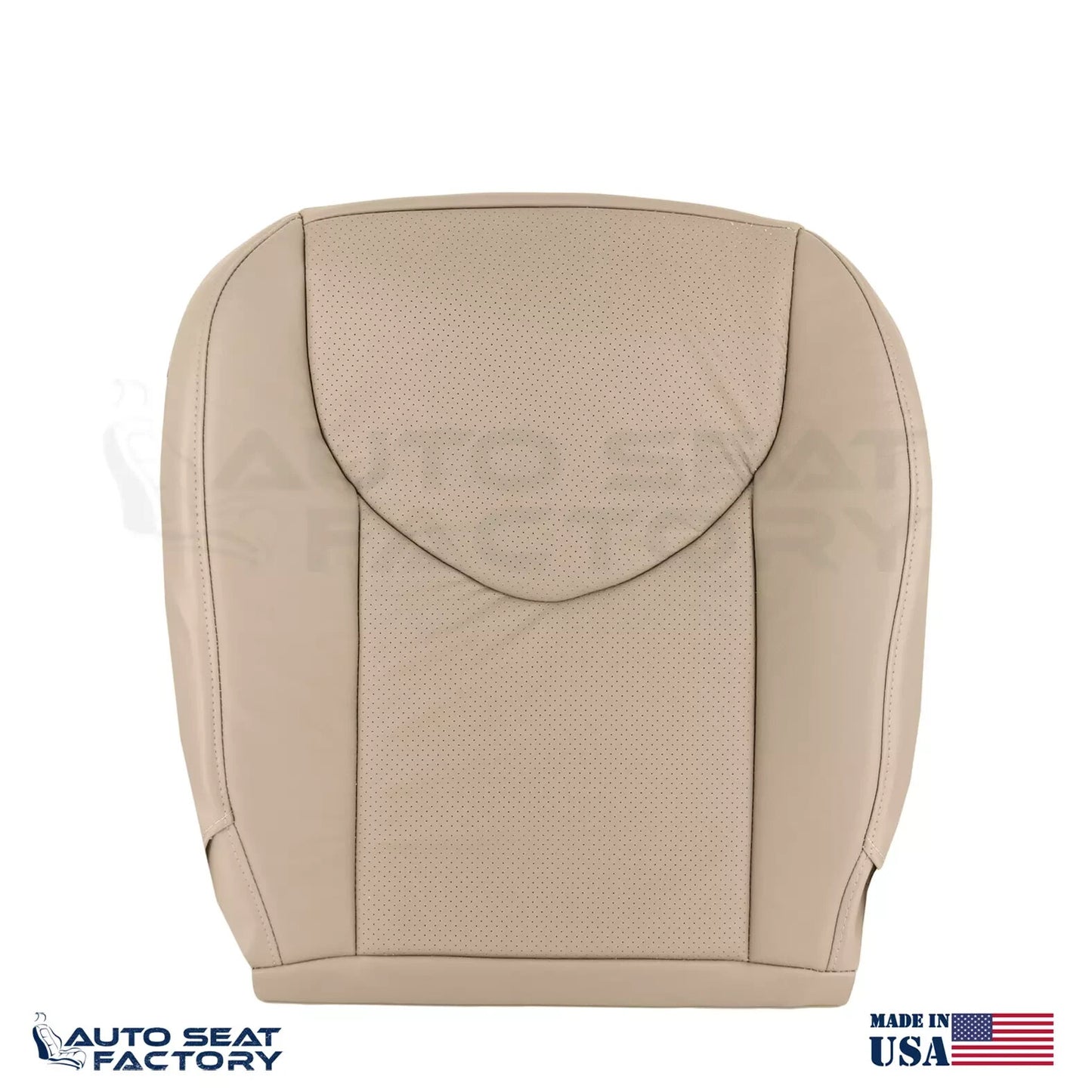 2009 - 2012 Fits Toyota RAV4 Front Left Right BEIGE Leather Seat Cover, Perf. - OEM-Style Replacement Seat Cover