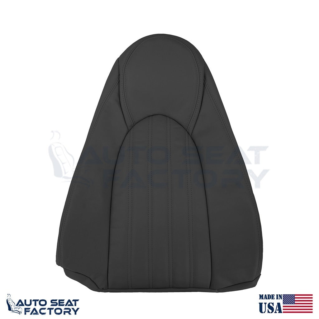 Replacement 1997 - 2000 Jaguar XK8 Driver & Passenger Black Leather Seat Covers - OEM-Style Replacement Seat Cover