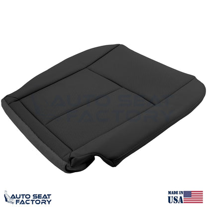 2014 -2020 Fits Infiniti Q50 PASSENGER Bottom Black Vinyl Seat Cover, PERFORATED - OEM-Style Replacement Seat Cover