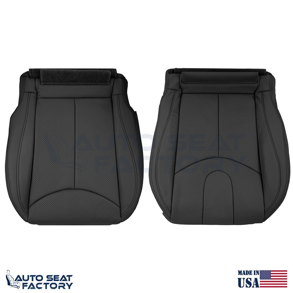 2009 - 2013 Fits Infiniti G37 CONVERTIBLE Bottom Black Vinyl Seat Cover, Perf. - OEM-Style Replacement Seat Cover