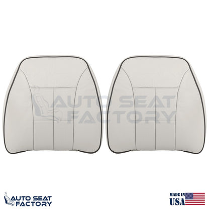 Fits 2007 - 2010 Lincoln MKX Gray Leather Seat Covers w/ Piping, Perforated - OEM-Style Replacement Seat Cover