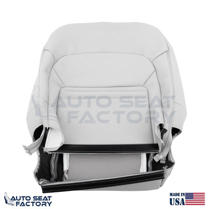 2011 - 2013 Fits Nissan Rogue Left & Right Top Perforated Gray Vinyl Seat Covers - OEM-Style Replacement Seat Cover