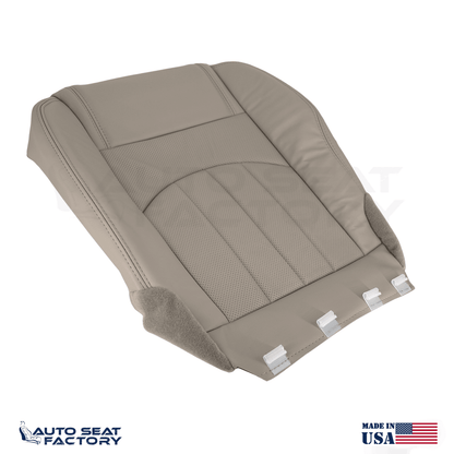 Fits 2013 - 2017 GMC Acadia Perforated Left & Right Bottom Dune Vinyl Seat Cover - OEM-Style Replacement Seat Cover